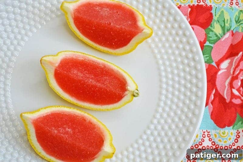 Pink Lemonade Vodka Jello Shooters 12 Strawberry lemonade jello shots made with vodka and served in lemon wedges. Don't be fooled -- these lemon wedge jello shots are actually very easy to make!