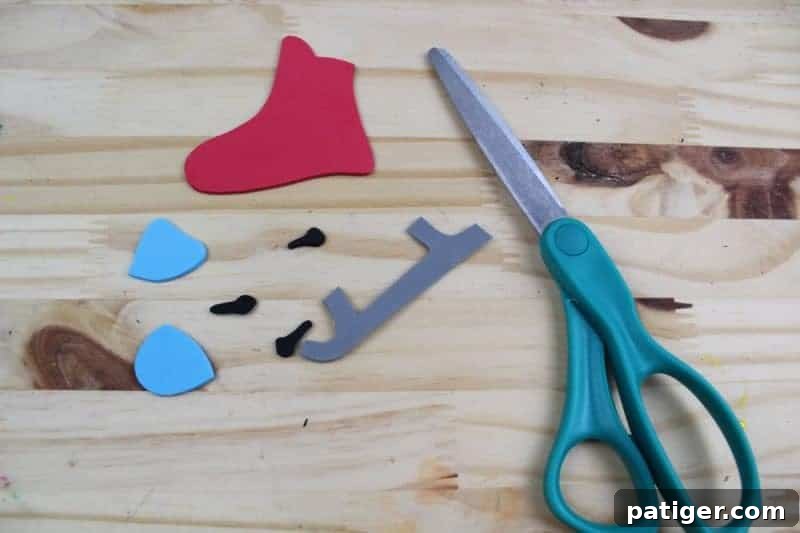 Letter I Ice Skate Craft Printable 6 Cut and trace ice skate shapes onto craft foam