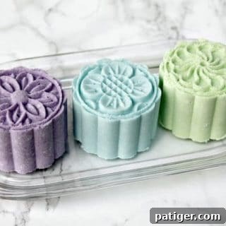 Learn how to make homemade bath bombs easily using a moon cake press. The finished products are beautiful and would make lovely gifts.