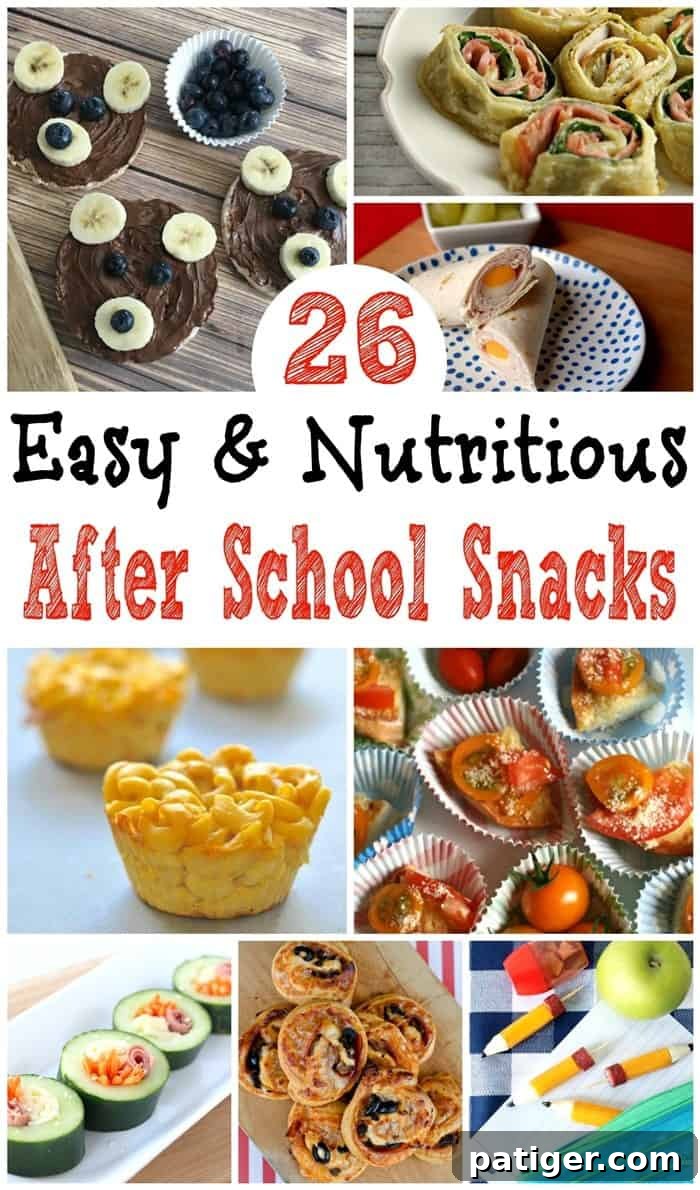 Easy after school snacks that the kids will love. These 26 nutritious after school snack recipes will keep the kids full and satisfied until dinnertime.