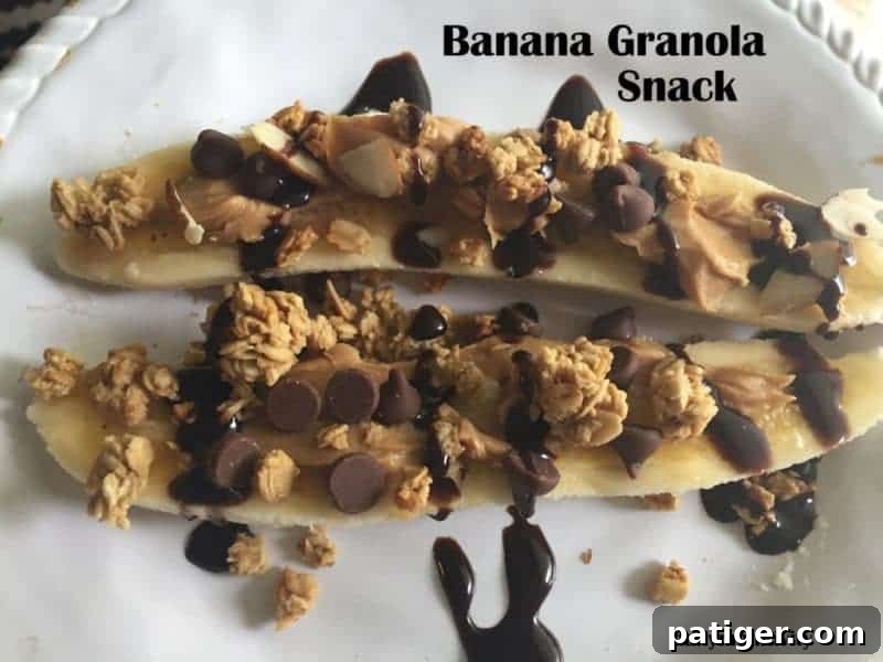 banana granola snacks