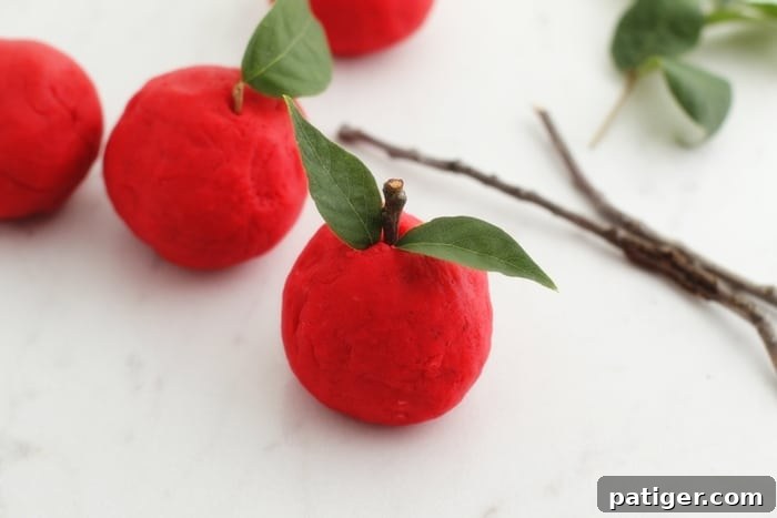 A non-toxic, taste-safe, apple scented playdough recipe perfect for Fall sensory play at home or in the classroom.