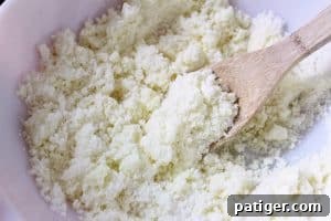 mixture begins clumping together