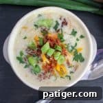 A smaller square image of Instant Pot Potato Soup, perfect for sharing on social media or in an email.