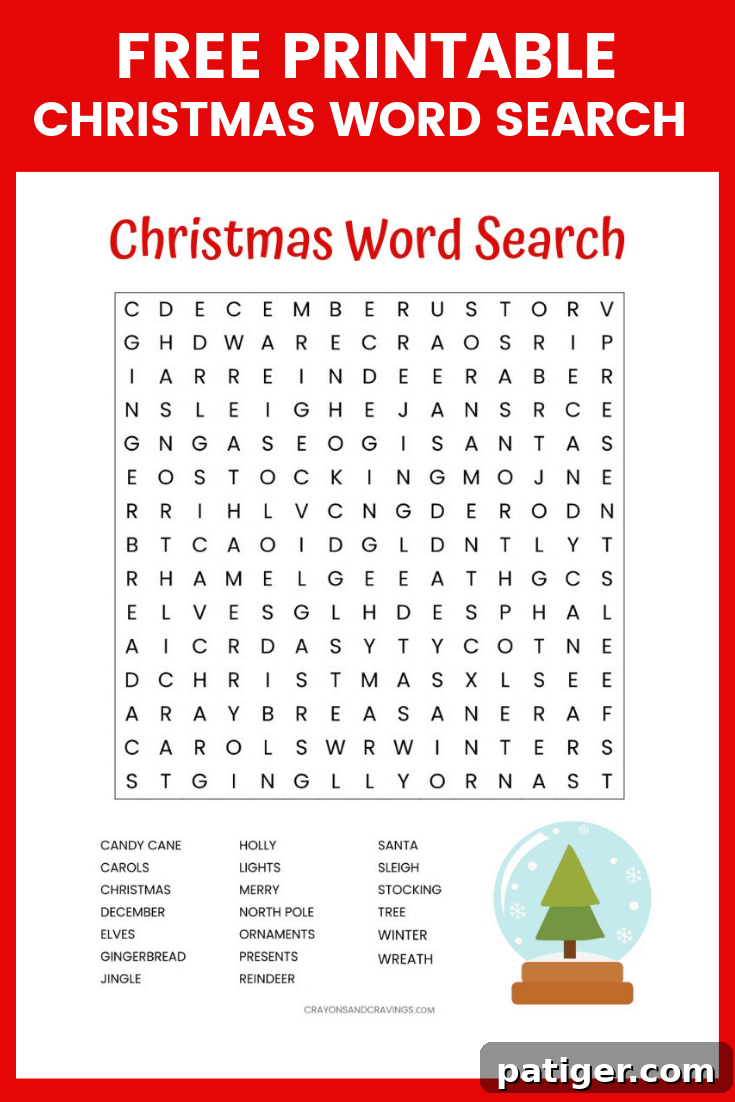 Printable Yuletide Word Hunt 2 Free Printable Christmas Word Search Puzzle featuring festive words like Santa, reindeer, and presents, suitable for holiday fun.