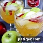 Easy apple cider sangria recipe made with white wine, apple cider, Sprite, vodka, and apples. This festive and refreshing apple cocktail is perfect for serving up at your holiday parties.