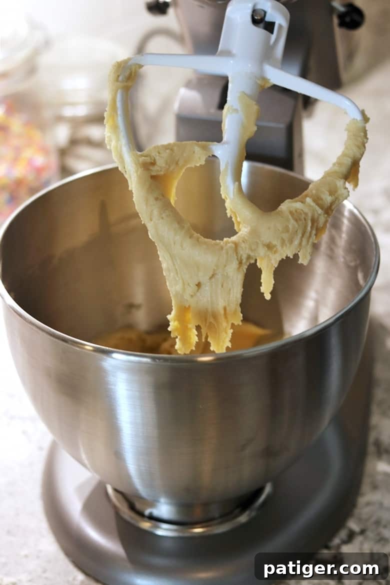 Italian Anise Cookie Dough in Stand Mixer
