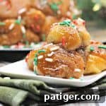 Yuletide Cinnamon Delight 10 Made using refrigerated biscuit dough, stuffed with chocolate, and covered in holiday sprinkles this easy monkey bread recipe is perfect for Christmas.