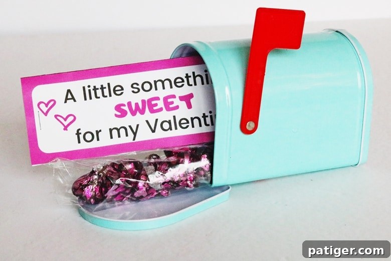 Creating easy and affordable homemade Valentine's Day treat bags with our free printable toppers
