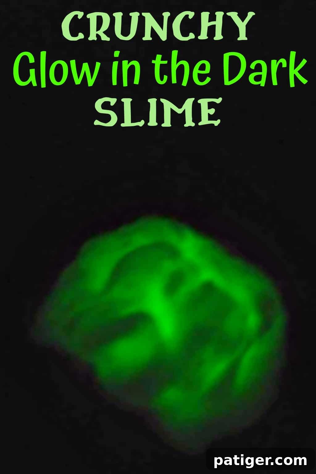 If you are looking for an easy slime recipe for the kids, you will love this DIY crunchy glow in the dark slime. Pin this craft!