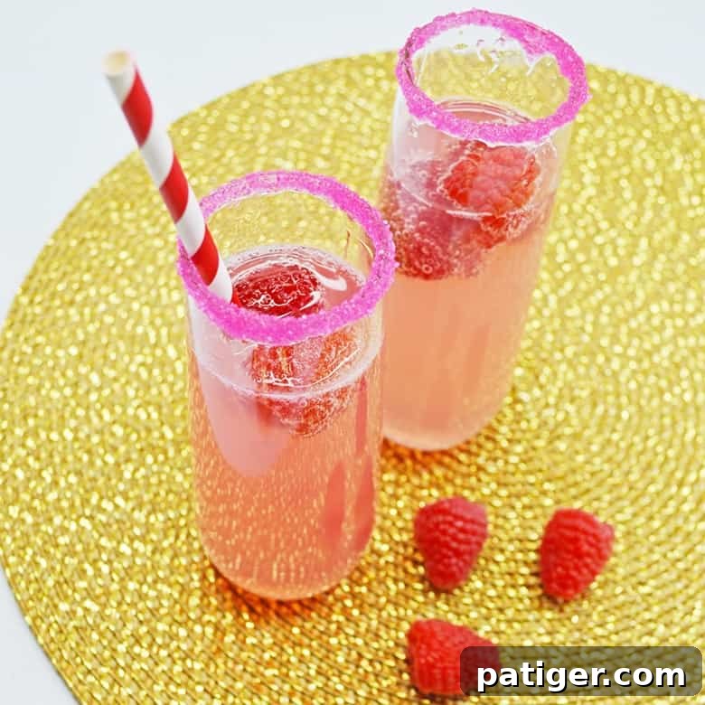 Zesty Raspberry Lemonade Sparklers 3 Lemonade Mimosa Recipe for Brunch