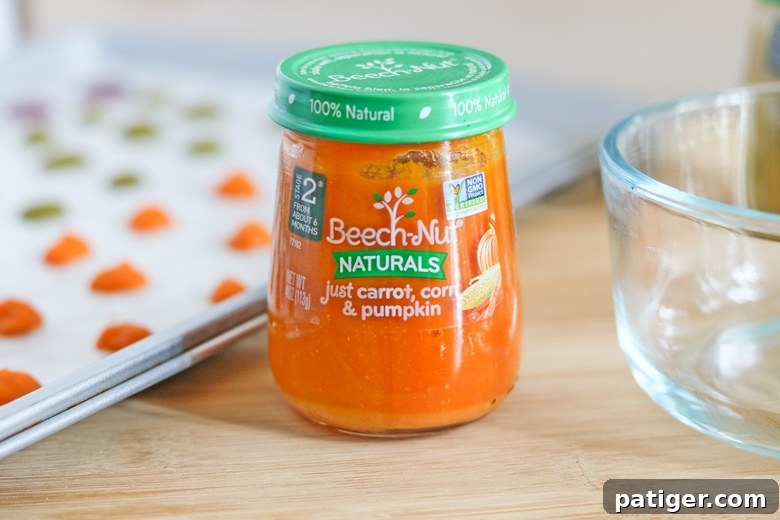 Beech-Nut Naturals Baby Food jars displayed