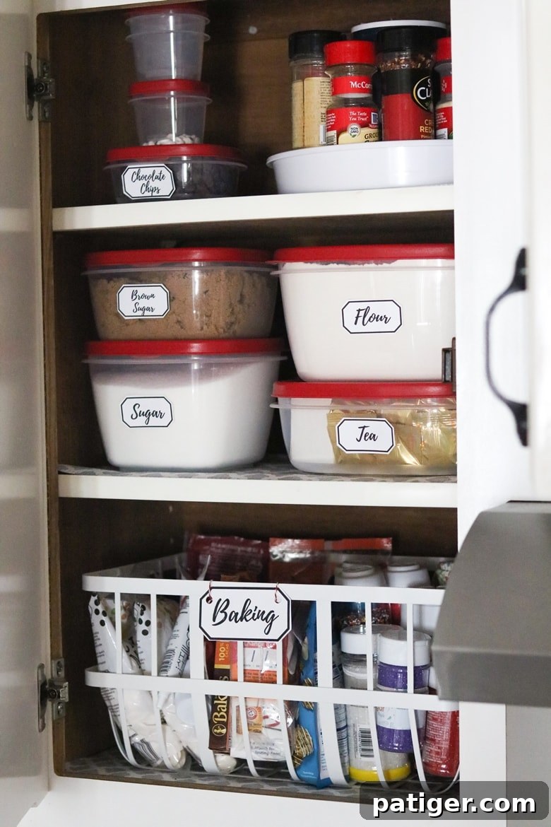 After Pantry Organization