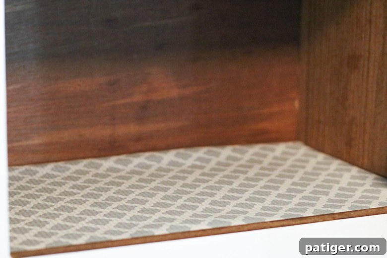 Shelf Liner In Kitchen Cabinet