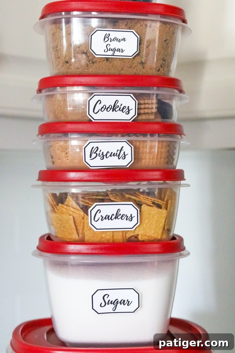 Stackable Pantry Organization