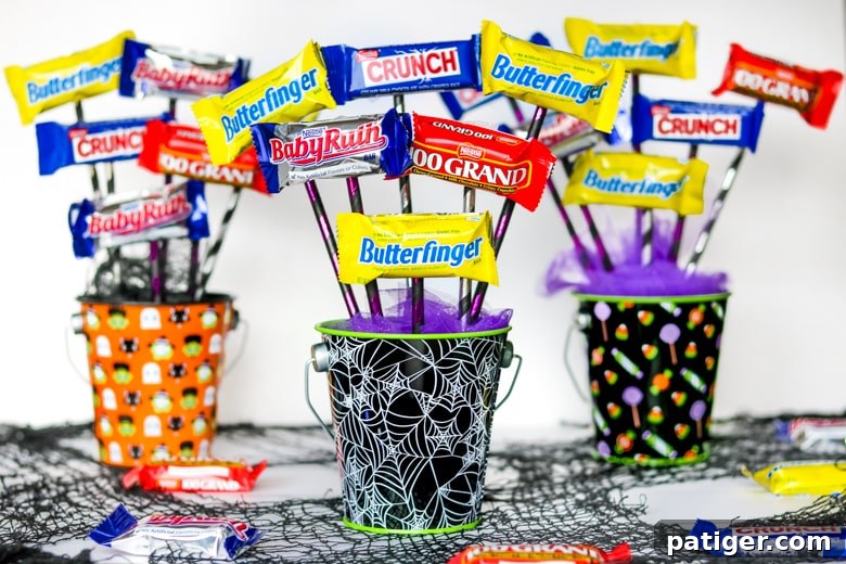 Easy Halloween Candy Bouquets - A Fun Gift Idea for Teachers, Friends, and Family