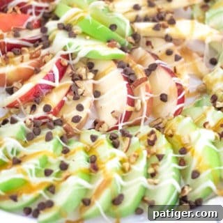 Loaded Caramel Apple Slices