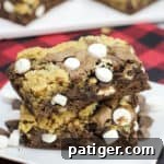 Hot Chocolate Brookies ready to be shared.