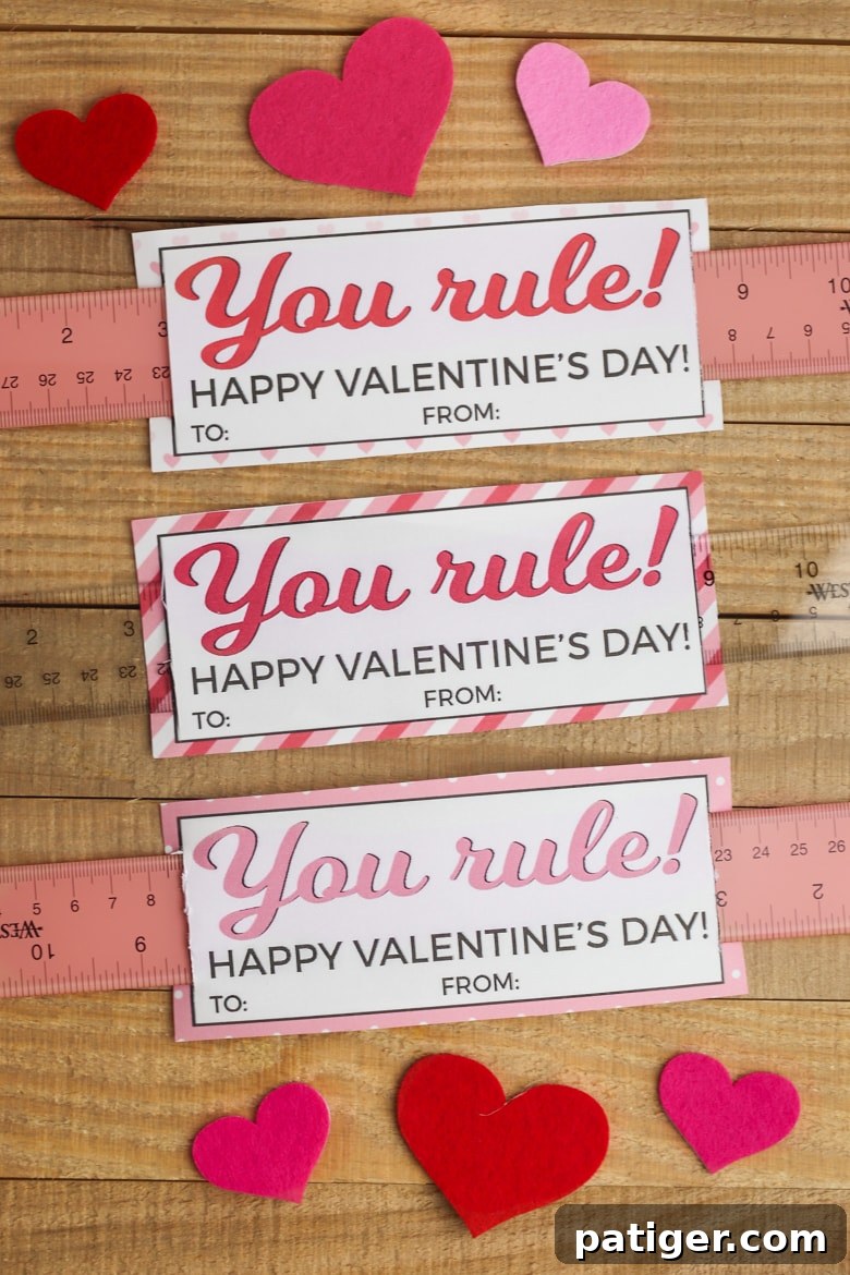 You Reign in My Heart, Valentine 2 You Rule Valentine - Non-Candy Classroom Gift Idea