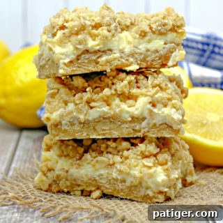 Oatmeal Lemon Creme Bars