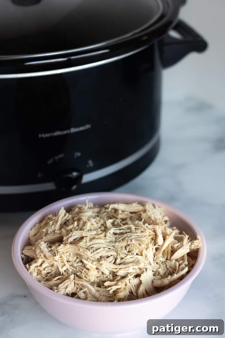 Easy Crockpot Shredded Chicken