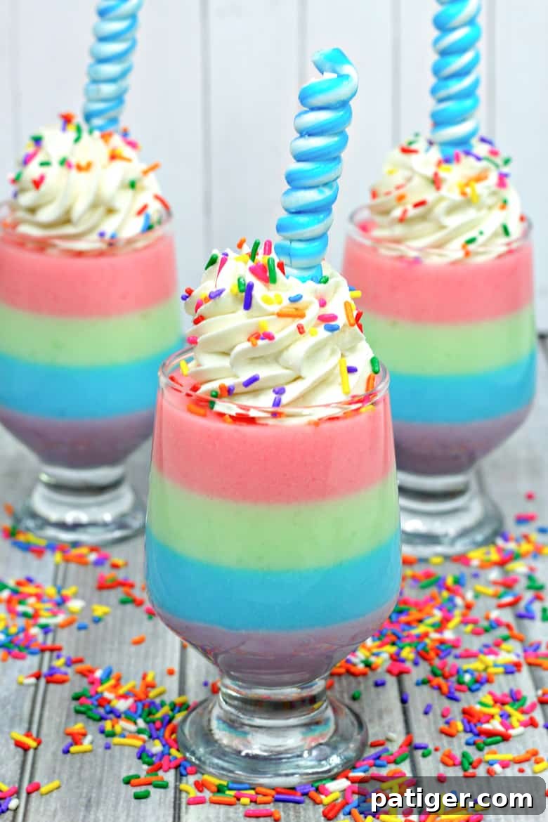 Enchanted Rainbow Gelatin Cups 2 Unicorn Jello Cups
