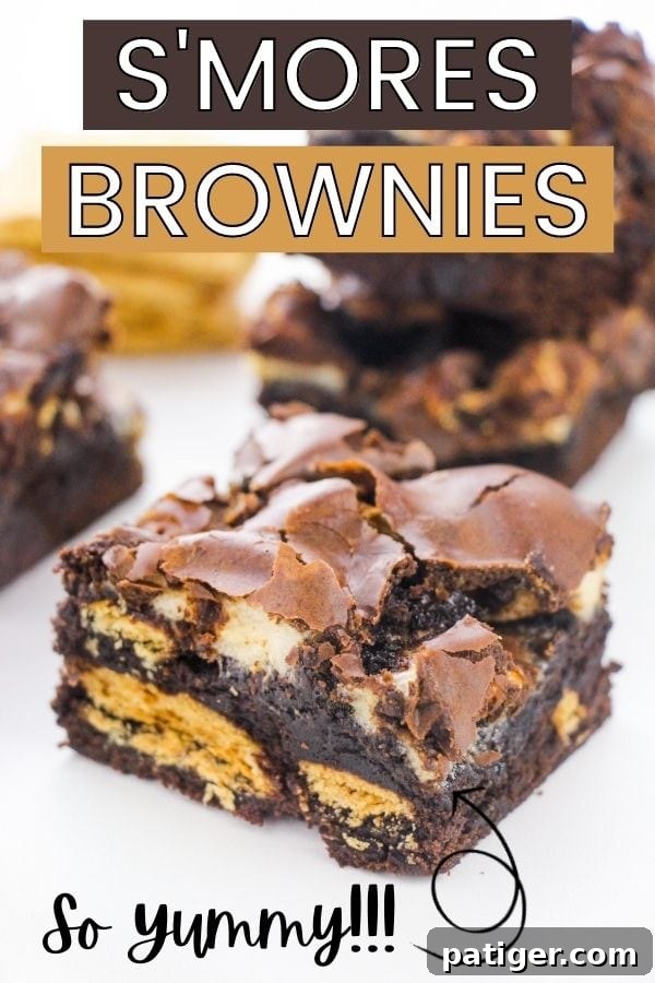 Campfire Smores Brownies 9 S'mores Brownies - so yummy, perfect for dessert lovers