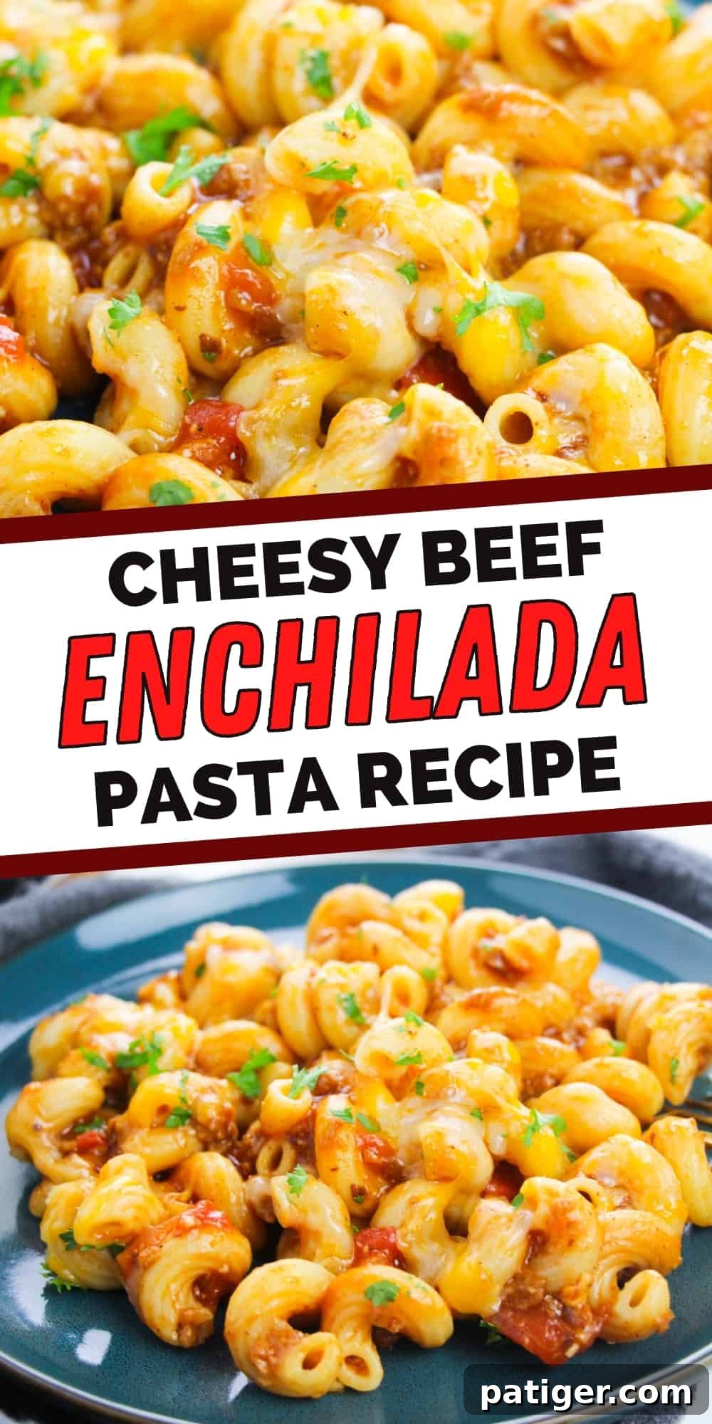 Cheesy Beef Enchilada Pasta Recipe