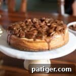 Pecan Pie Cheesecake slice
