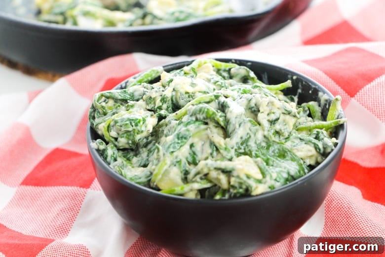 Creamed Spinach with Fresh Spinach