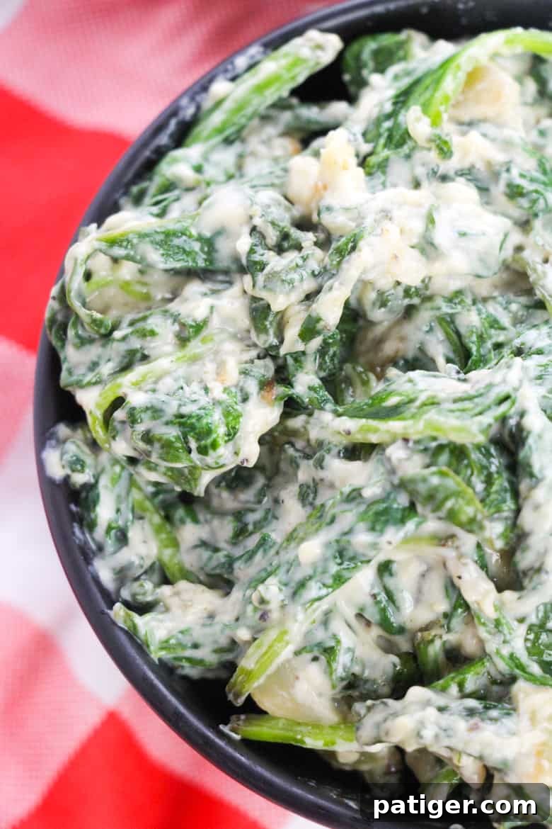 Easy Creamed Spinach