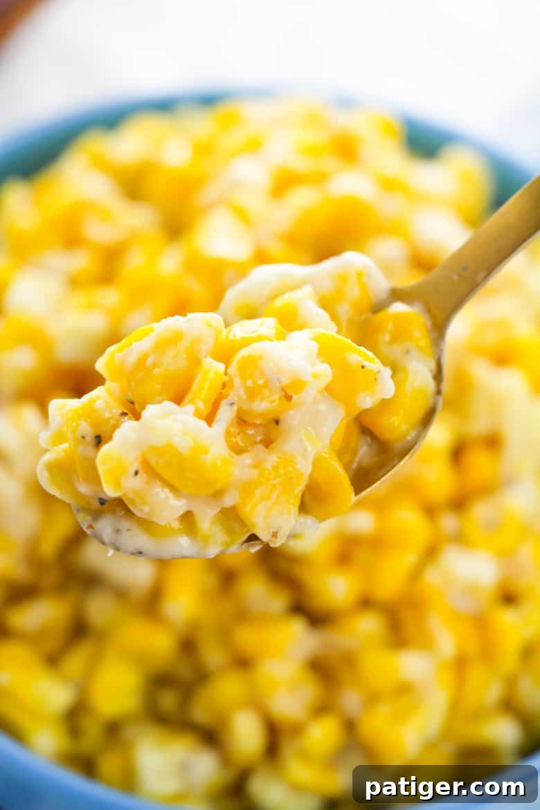 Best Creamed Corn - Velvety smooth and rich homemade version