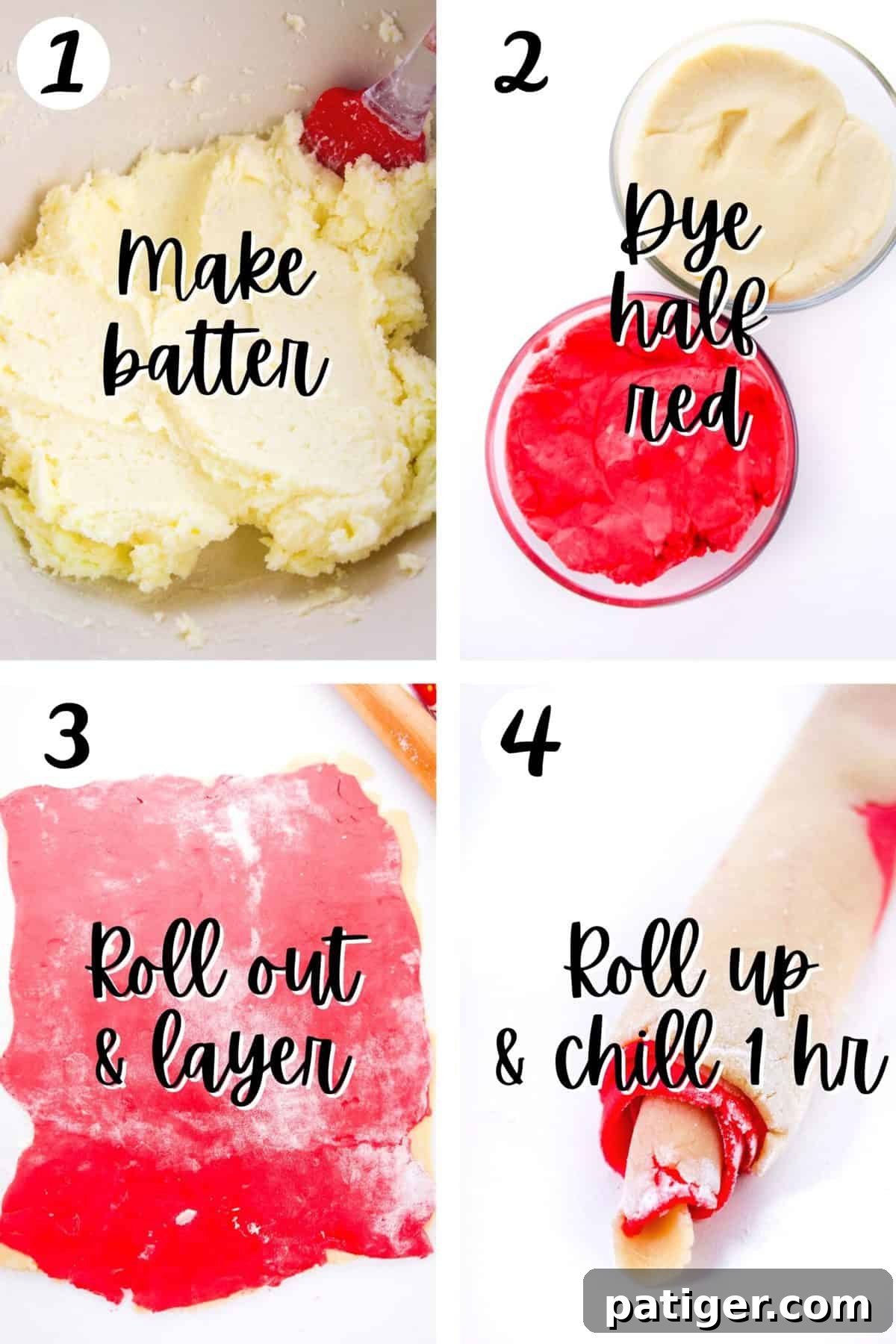 How to Make Pinwheel Cookies - Step by Step Visual Guide