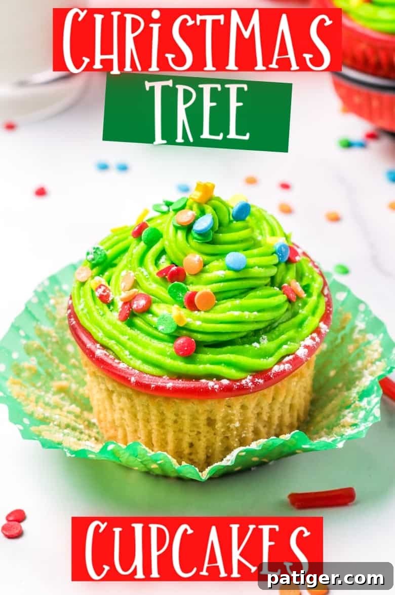 Christmas Tree Cupcakes