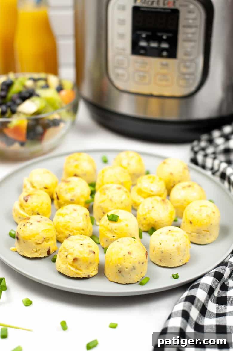 Copycat Starbucks egg bites made in the Instant Pot pressure cooker