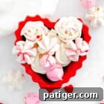 Valentine Meringue cookies