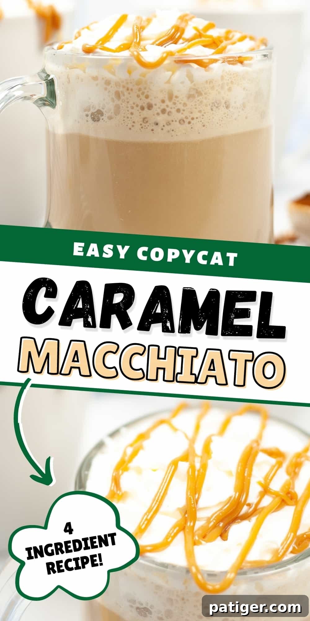 Easy Copycat Caramel Macchiato 4 ingredient recipe
