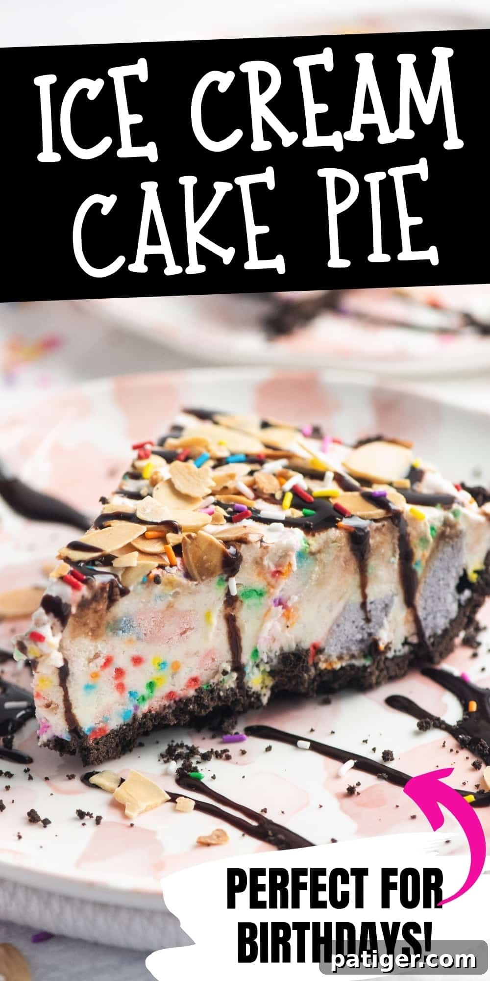 Icebox Indulgence 15 Ice Cream Cake Pie; Perfect for Birthdays