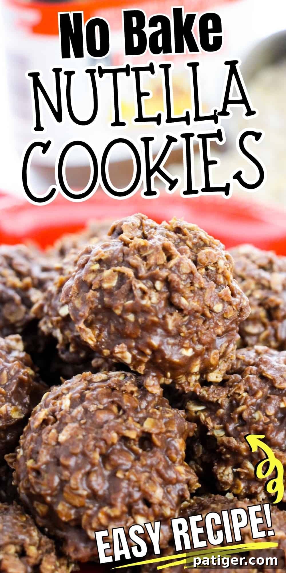 No bake nutella cookies, easy recipe