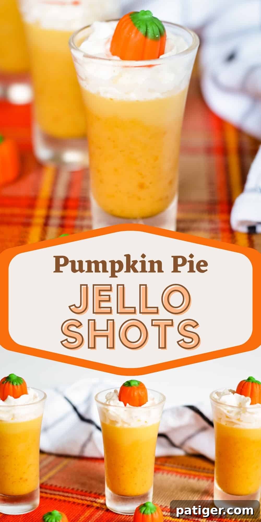 Pumpkin Pie Jello Shots Pin Image