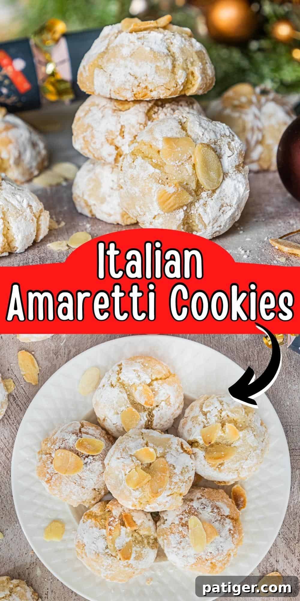 Italian Amaretti Cookies Pin Image