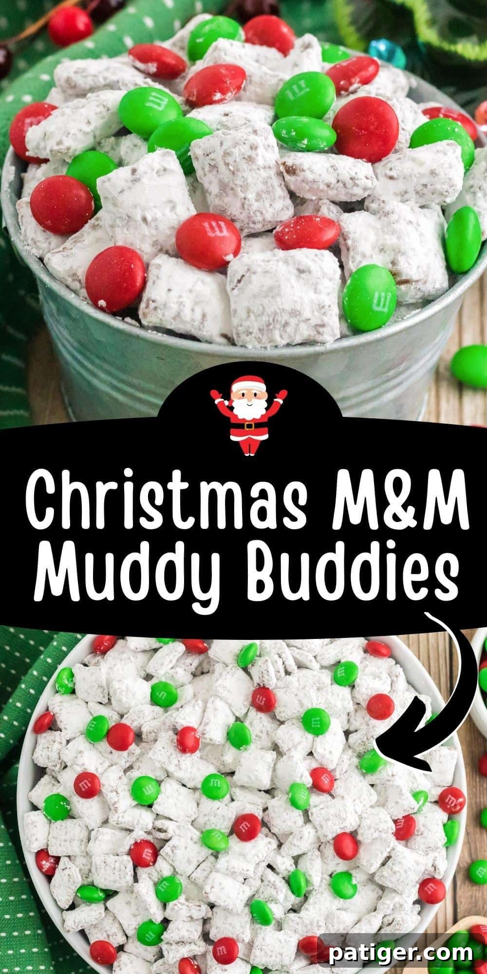 Christmas M&M Muddy Buddies Pin Image