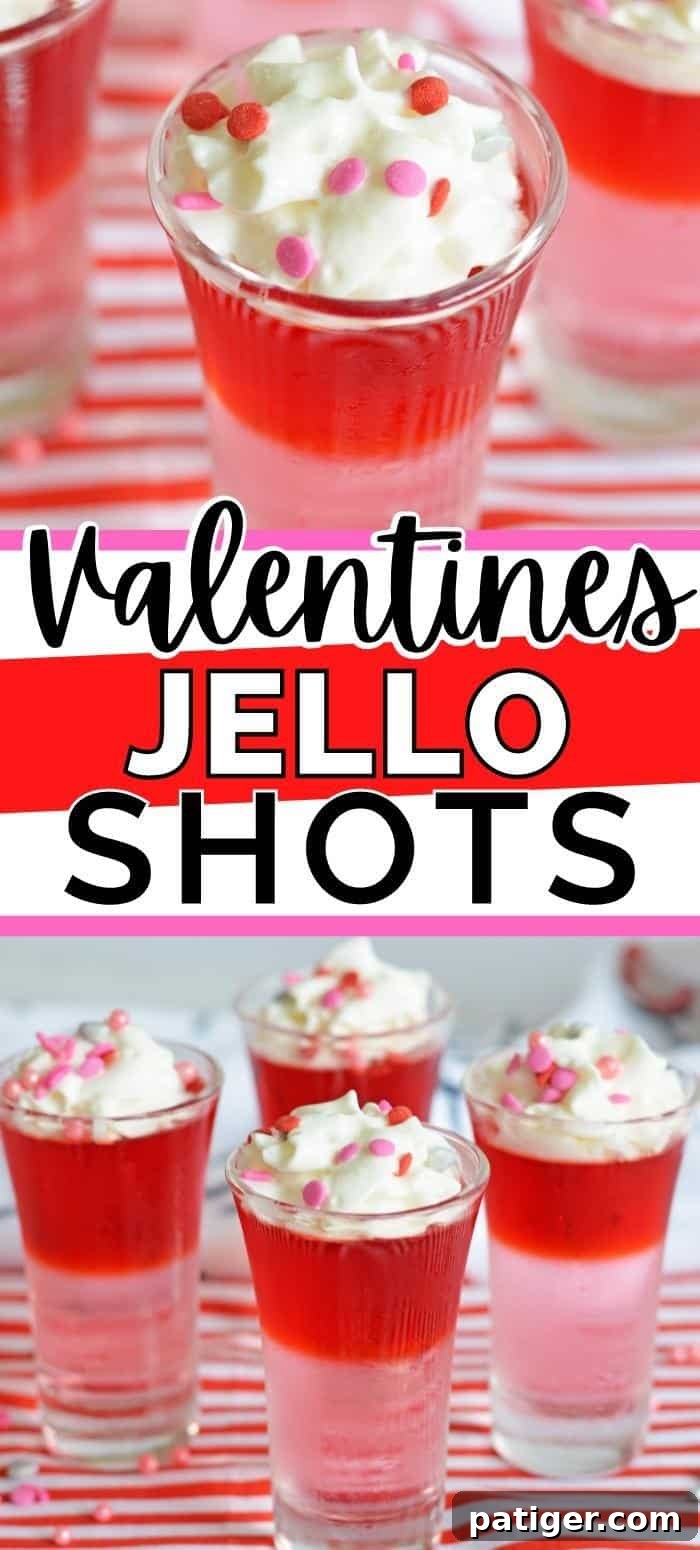 Romantic Jiggle Shots 7 Valentines Jello Shots Pin Image