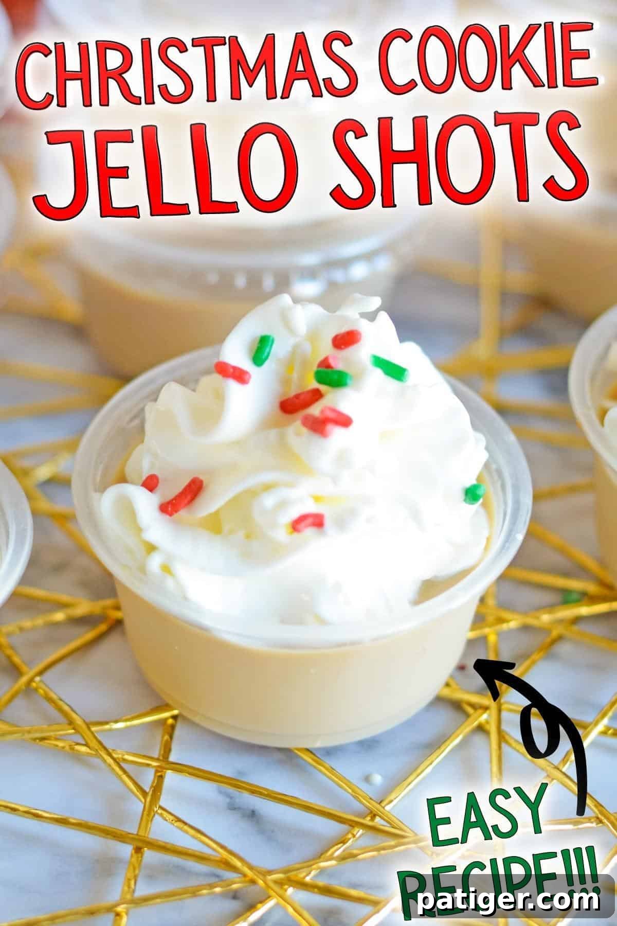Christmas Cookie Jello Shots