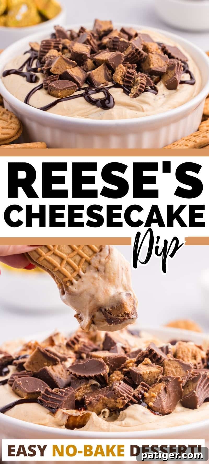 Reese's Cheesecake Dip - Easy No-bake Dessert!