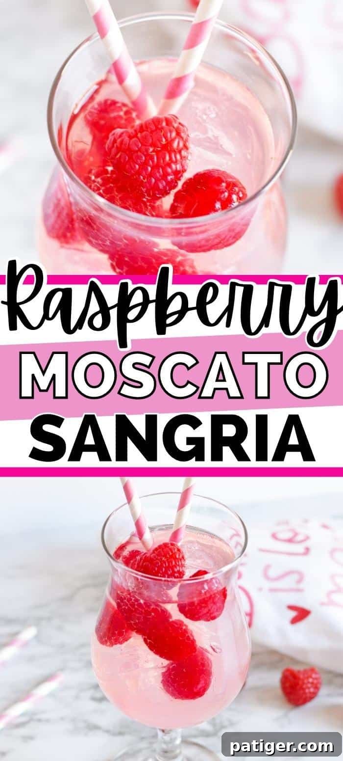 Raspberry Moscato Sangria