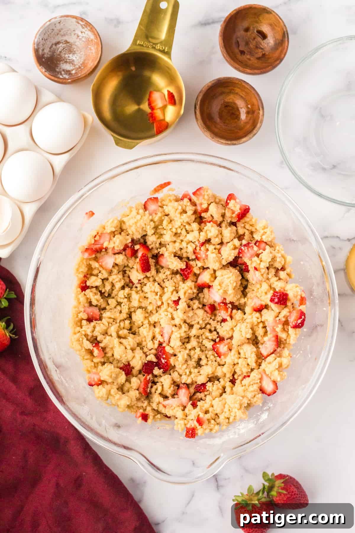 Strawberry Shortcake Cookie Bliss 9 Cookie Dough with fresh strawberries