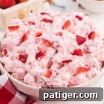 Strawberry Cloud Salad 9 Strawberry fluff dessert salad.