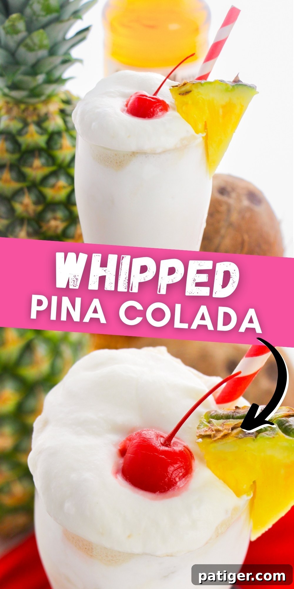 Frosty Island Escape 10 Whipped Pina Colada.