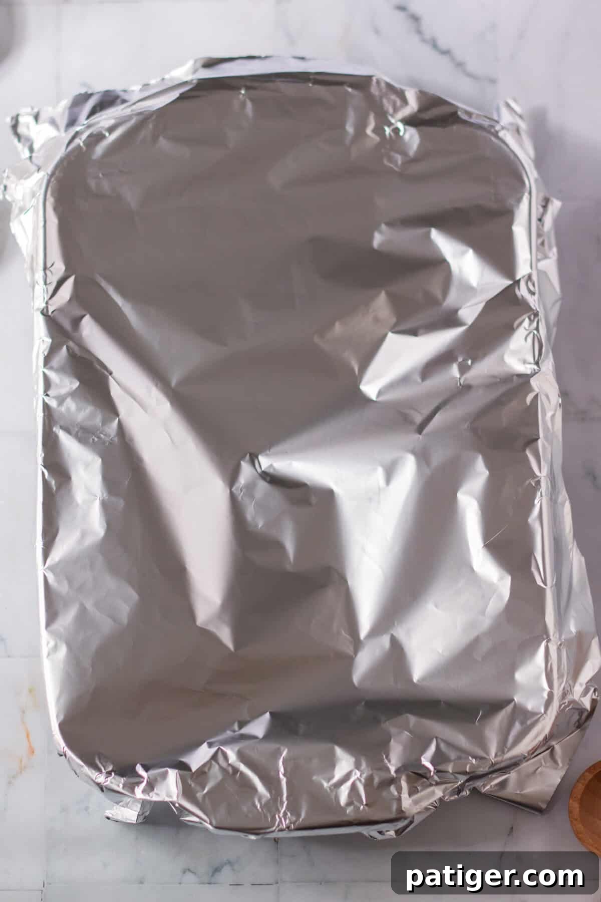 Foil-covered 9x13 pan.